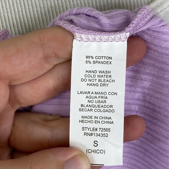 NEW Ambiance Purple Henley Ruffle Dress Size Small - Picture 4 of 4